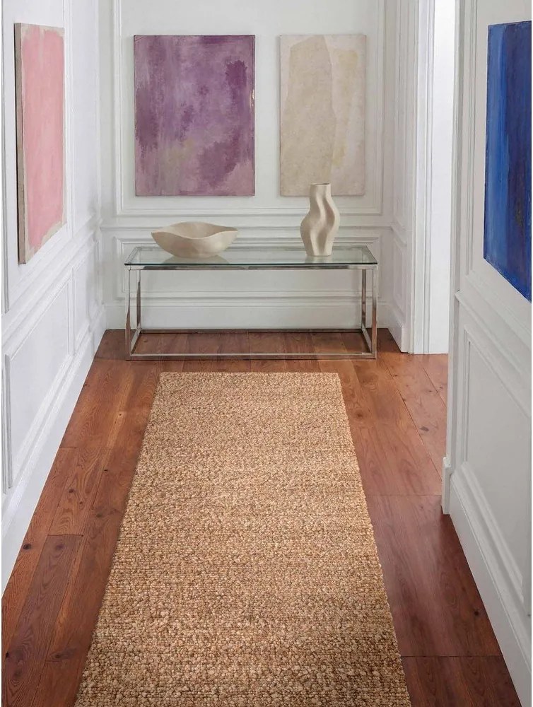 Beżowy chodnik z materiału bouclé tkany ręcznie 80x200 cm Notting Hill Portobello – Ted Baker