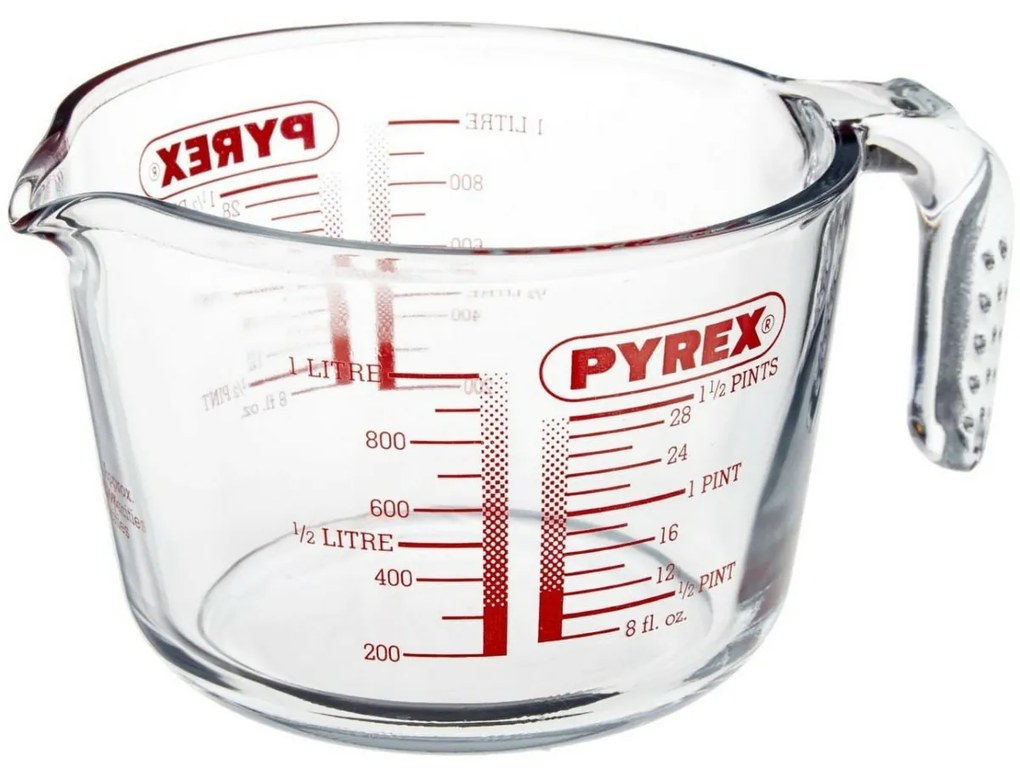 Szklany kubek pomiarowy Pyrex 1 l, 16 x 11 cm, 1000 ml