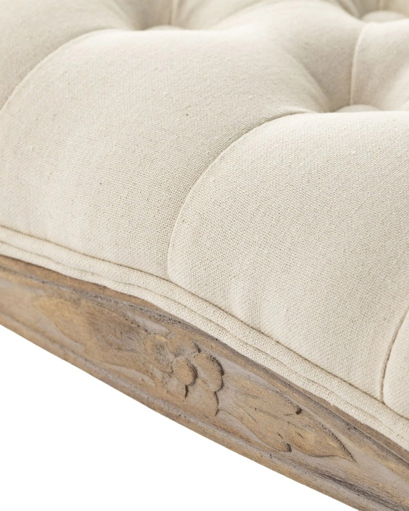 Ławka Isacco cream 114x38x48cm