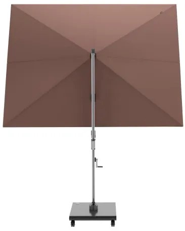 KNIRPS 320 x 320 cm - luksusowy wahadłowy parasol ogrodowy z drążkiem bocznym : Kolor parasola Knirps - Czerwony