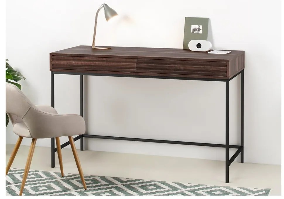 Biurko z blatem w dekorze orzecha 50x120 cm Celine – Støraa