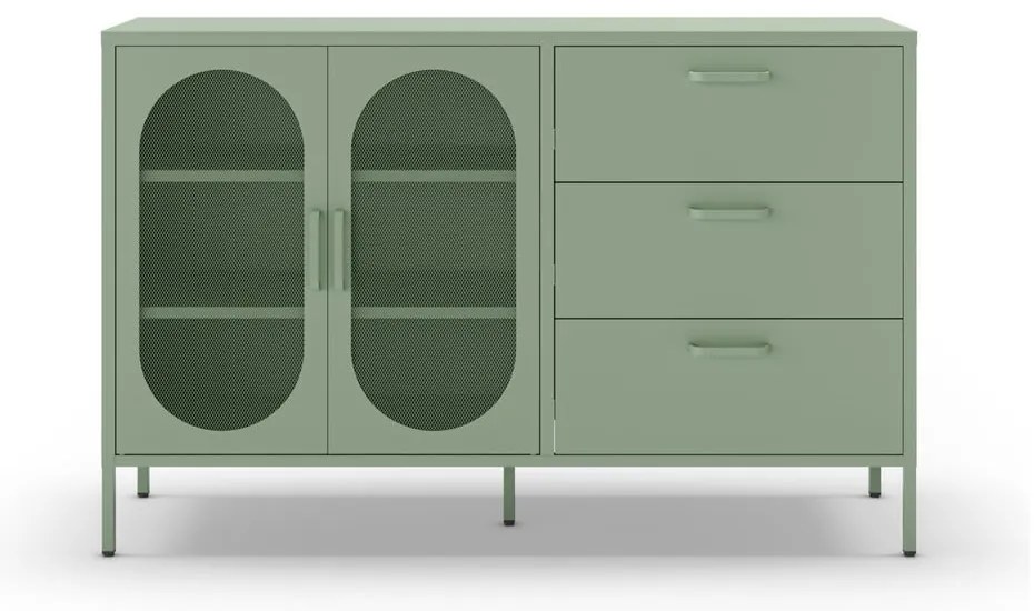 Miętowa komoda 140x90 cm Diora – Marckeric