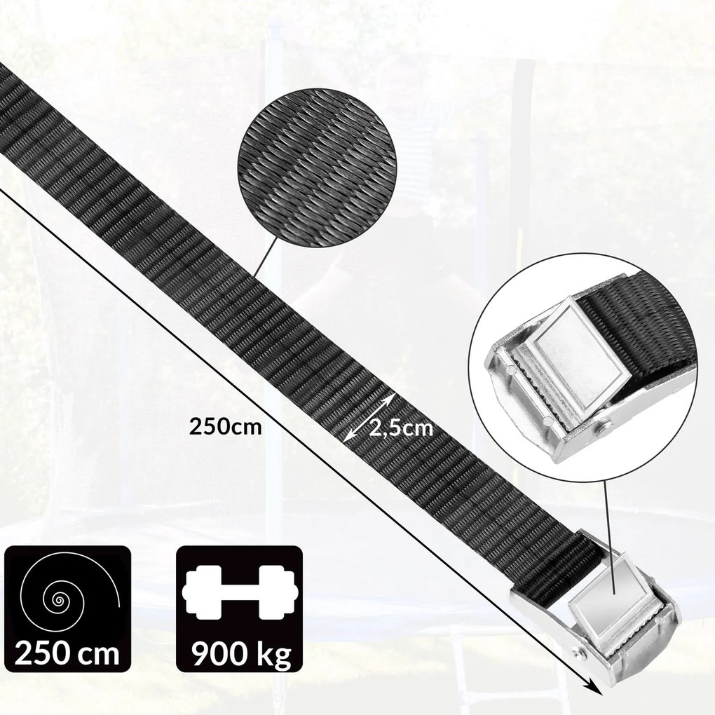 Zestaw kotew do ziemi, 4 sztuk, 42,5x8,5cm, srebrna Monzana