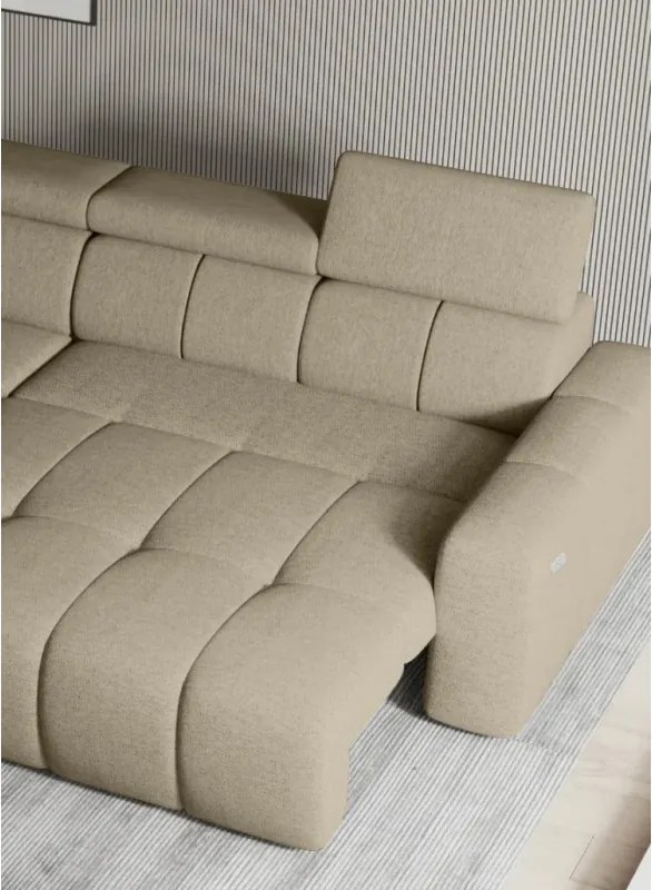 Narożnik ENZO S z elektryczną regulacją siedziska oraz z funkcją spania WERSAL