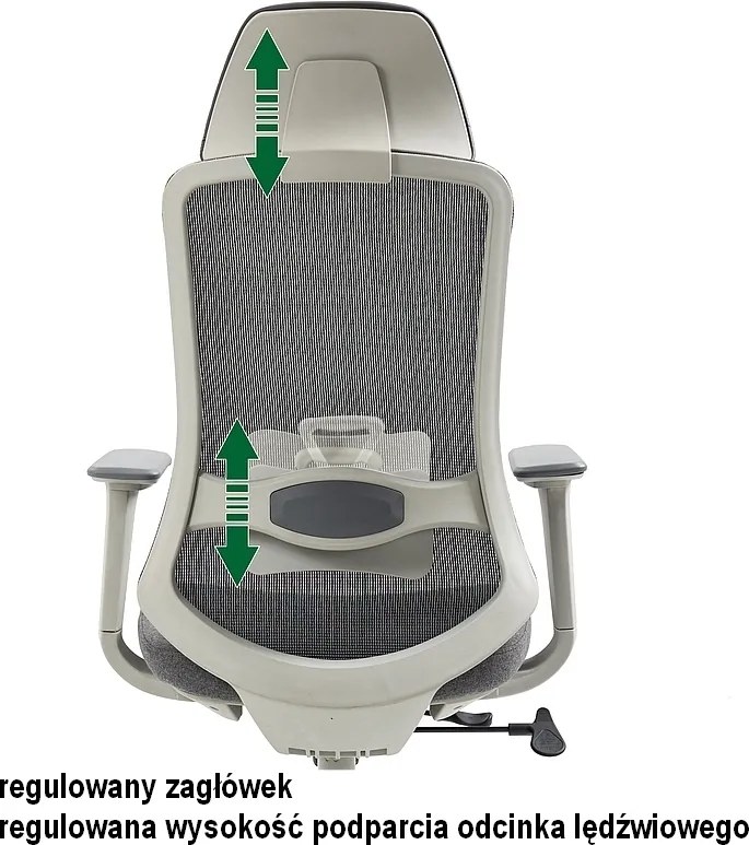 Ergonomiczny fotel biurowy Ergon, zgodny z normą BHP