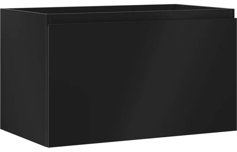 Mexen Orio szafka łazienkowa podumywalkowa 80 cm, 1 szuflada, czarna mat - 91A10-08047-1-BF71