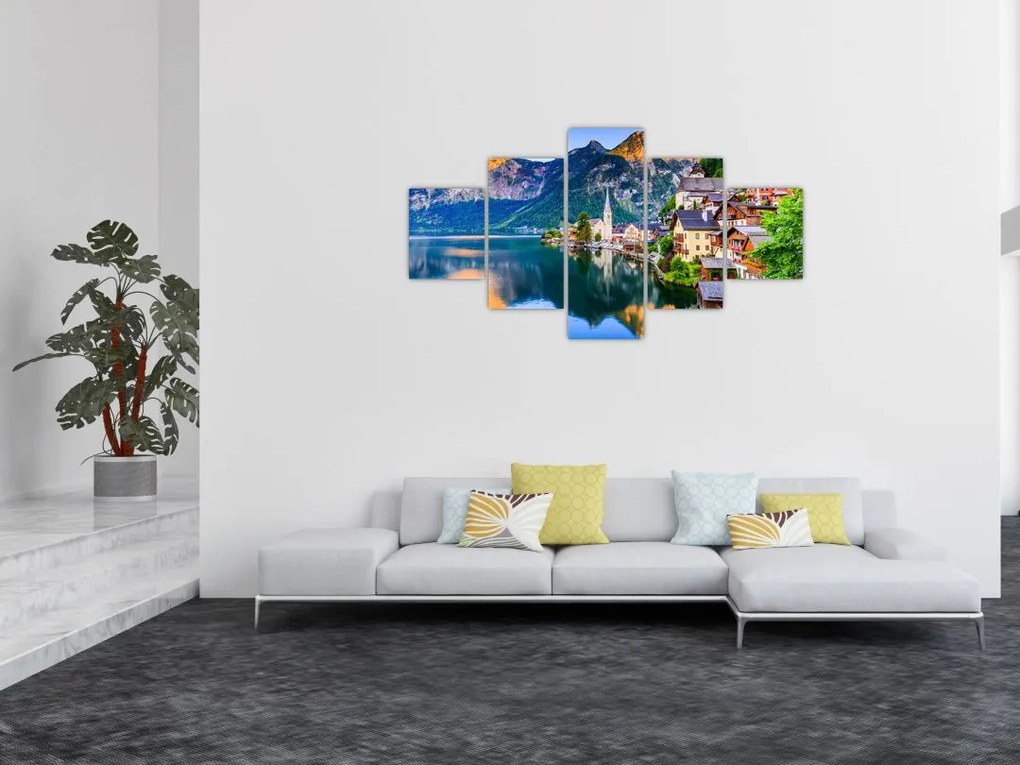 Obraz - Wieś alpejska (125x70 cm)