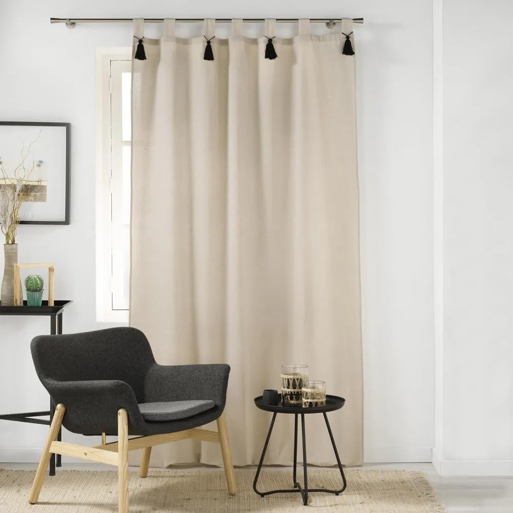 Zasłona w naturalnym kolorze 140x240 cm Cyrine – douceur d'intérieur