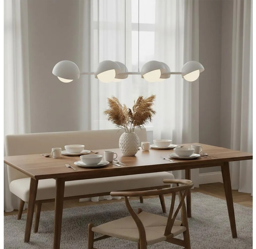 Żyrandol na przewodzie BOOM 6xG9/8W/230V biały