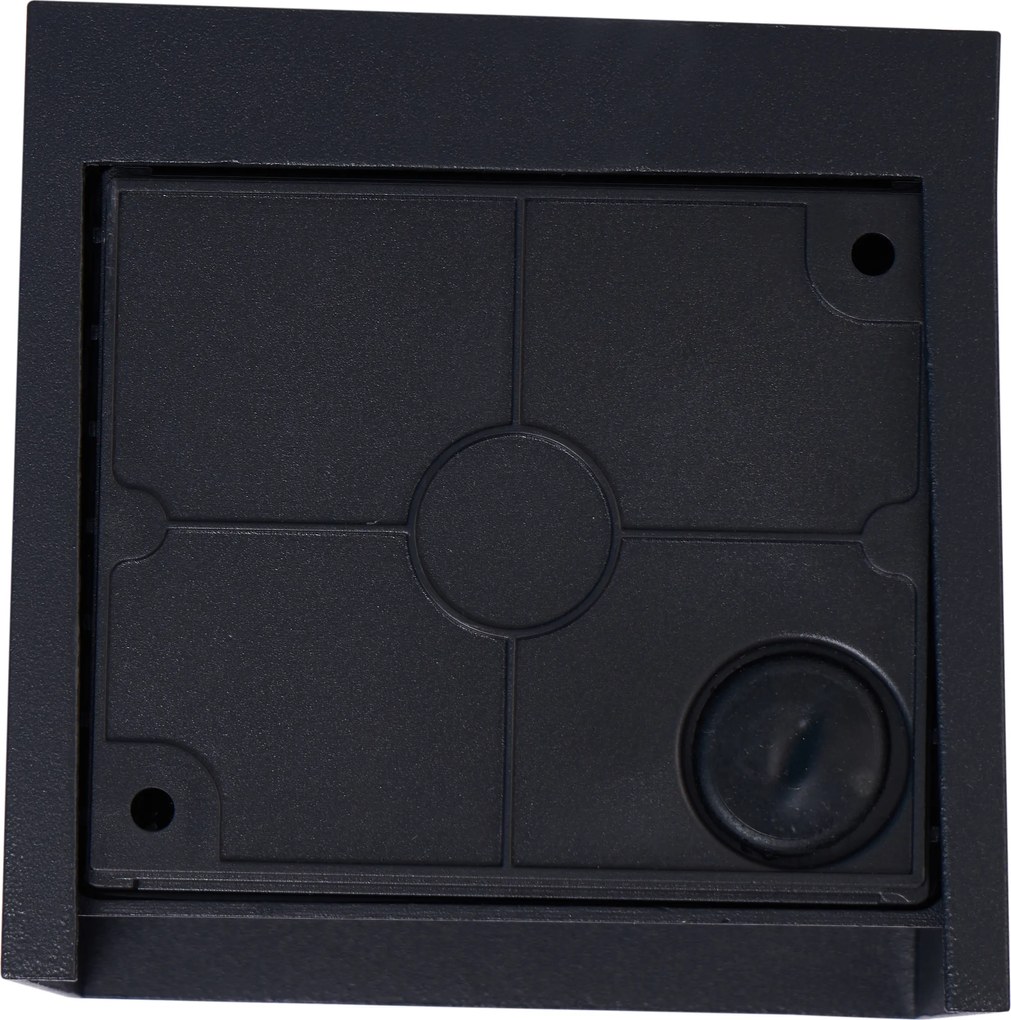 Nowoczesny kinkiet czarny z LED IP44 - Edwin Quadro