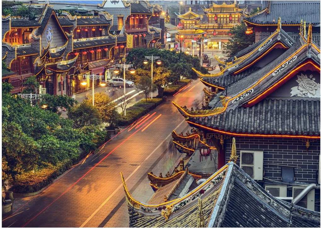 Obraz - Qintai Road, Chengdu, Chiny (70x50 cm)