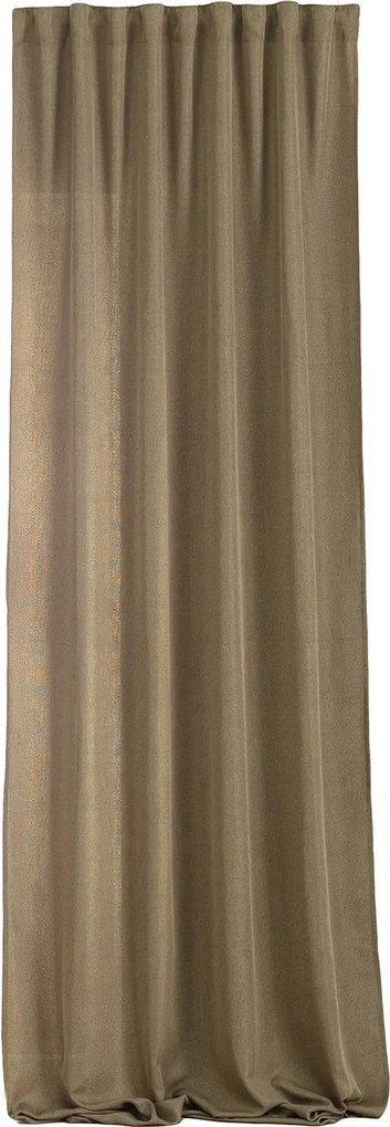 Zasłona BASIC na taśmie marszczącej 140x300cm jasne khaki 1 szt.