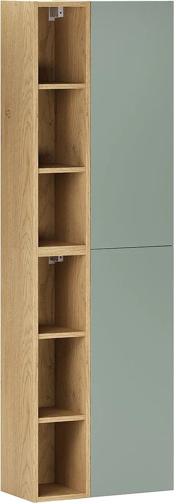 Zielony półodkryty słupek łazienkowy K1-L64