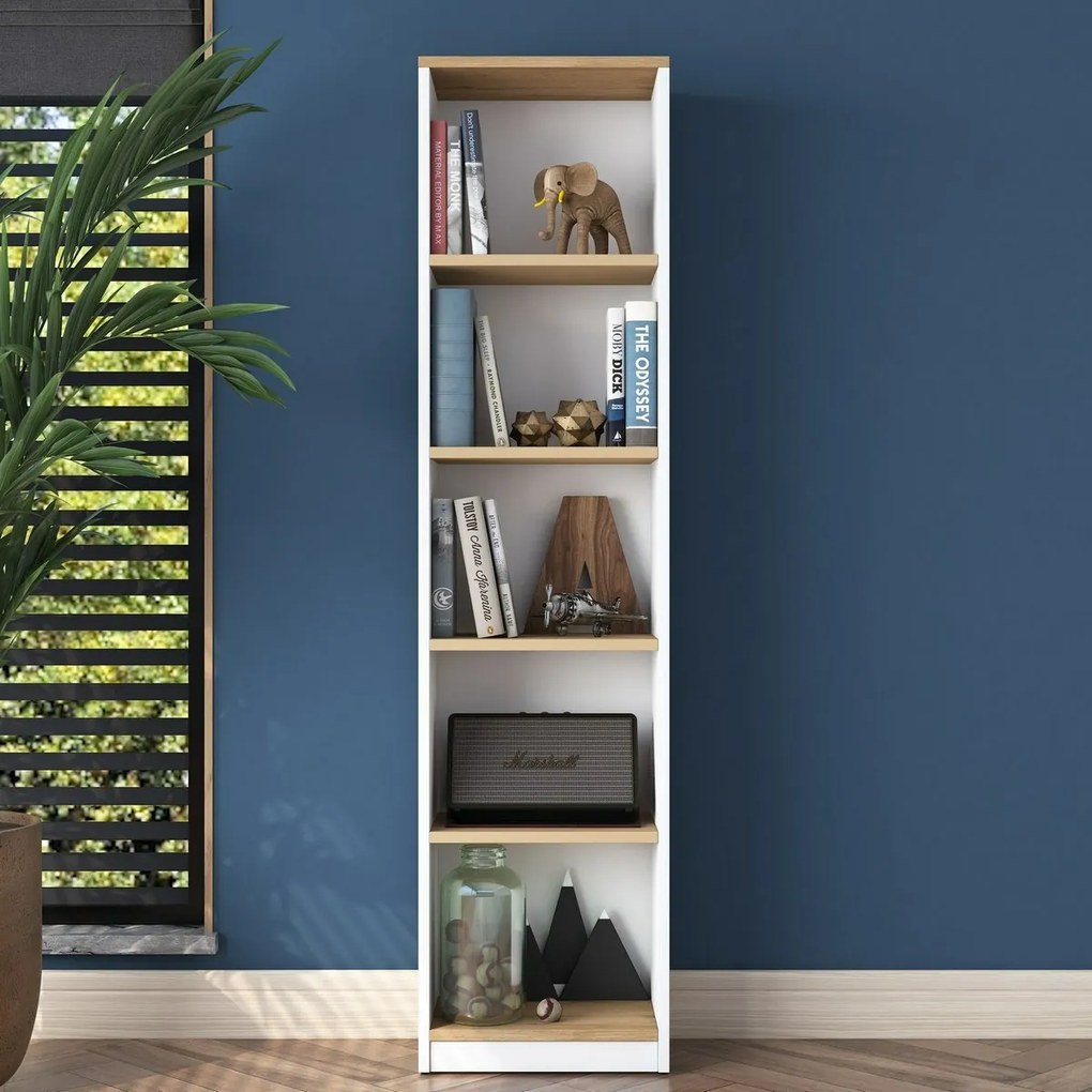 Biblioteczka Hale White and Walnut