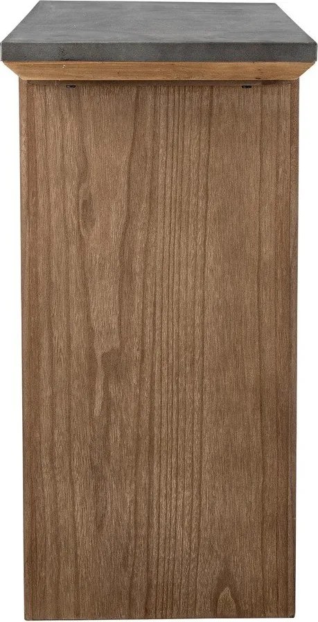 Konsola z metalowym blatem w naturalnym kolorze 40x110 cm Riva – Bloomingville