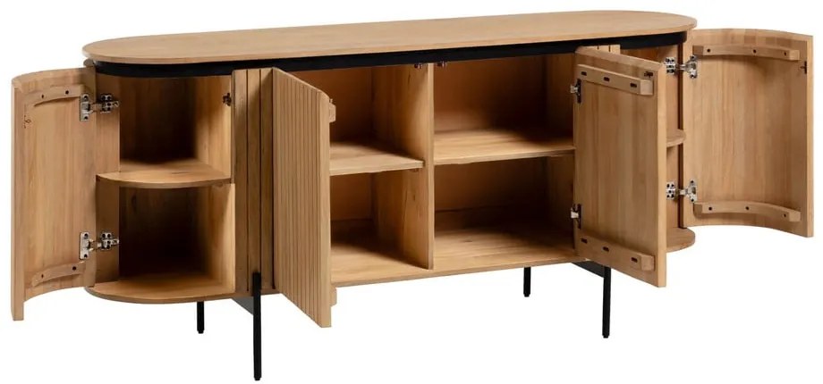 Niska komoda z litego drewna mango 170x80 cm Licia – Kave Home
