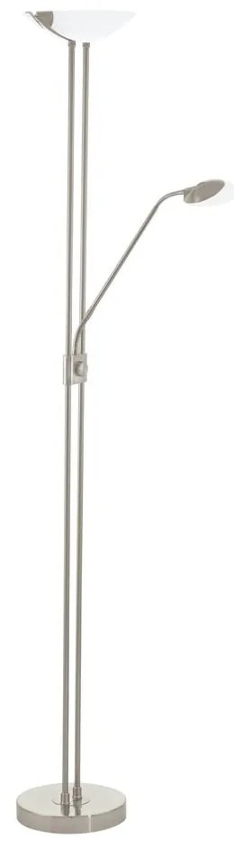 Szara lampa stojąca LED ze szklanym kloszem (wysokość 180 cm) BAYA LED – EGLO