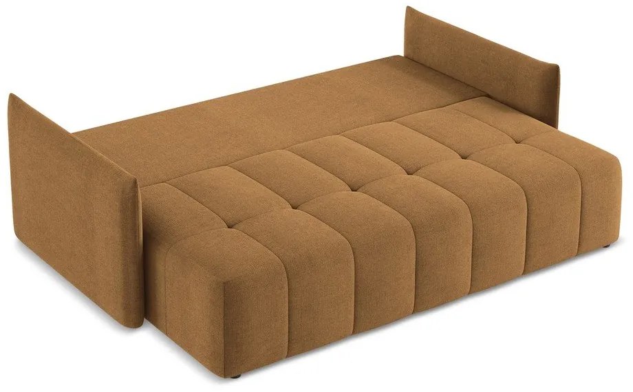 Rozkładana/ze schowkiem sofa w kolorze terakoty 225 cm Moku – Makamii