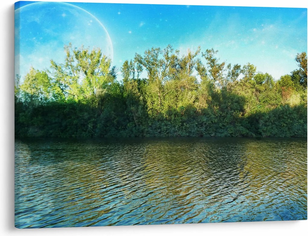 Obraz - jezioro (70x50 cm)