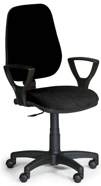 Krzesło biurowe COMFORT PK z podłokietnikami - czarny