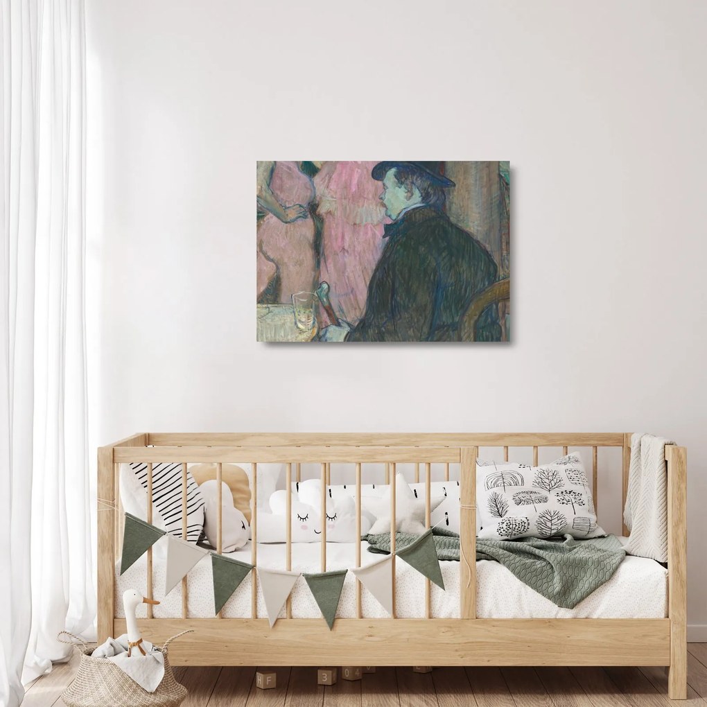 Obraz na szkle - Henri de Toulouse-Lautrec, Maxime Dethomas, reprodukcje (70x50 cm)