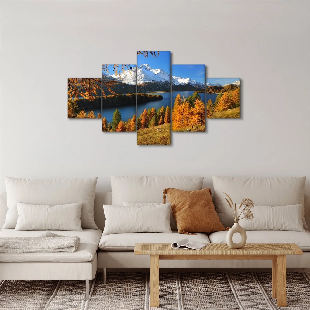Obraz - Jesień w Alpach (125x70 cm)