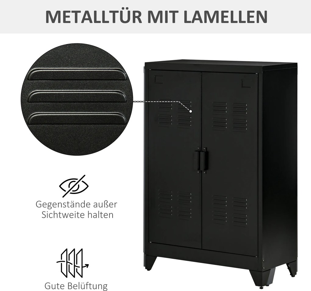 HOMCOM kredens 75 cm x 33 cm x 110 cm