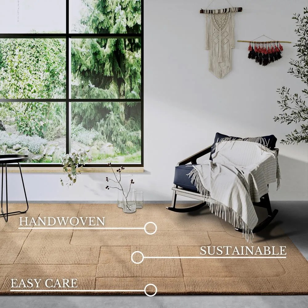 Beżowy wełniany dywan tkany ręcznie 160x230 cm Charlotte – Villeroy&amp;Boch