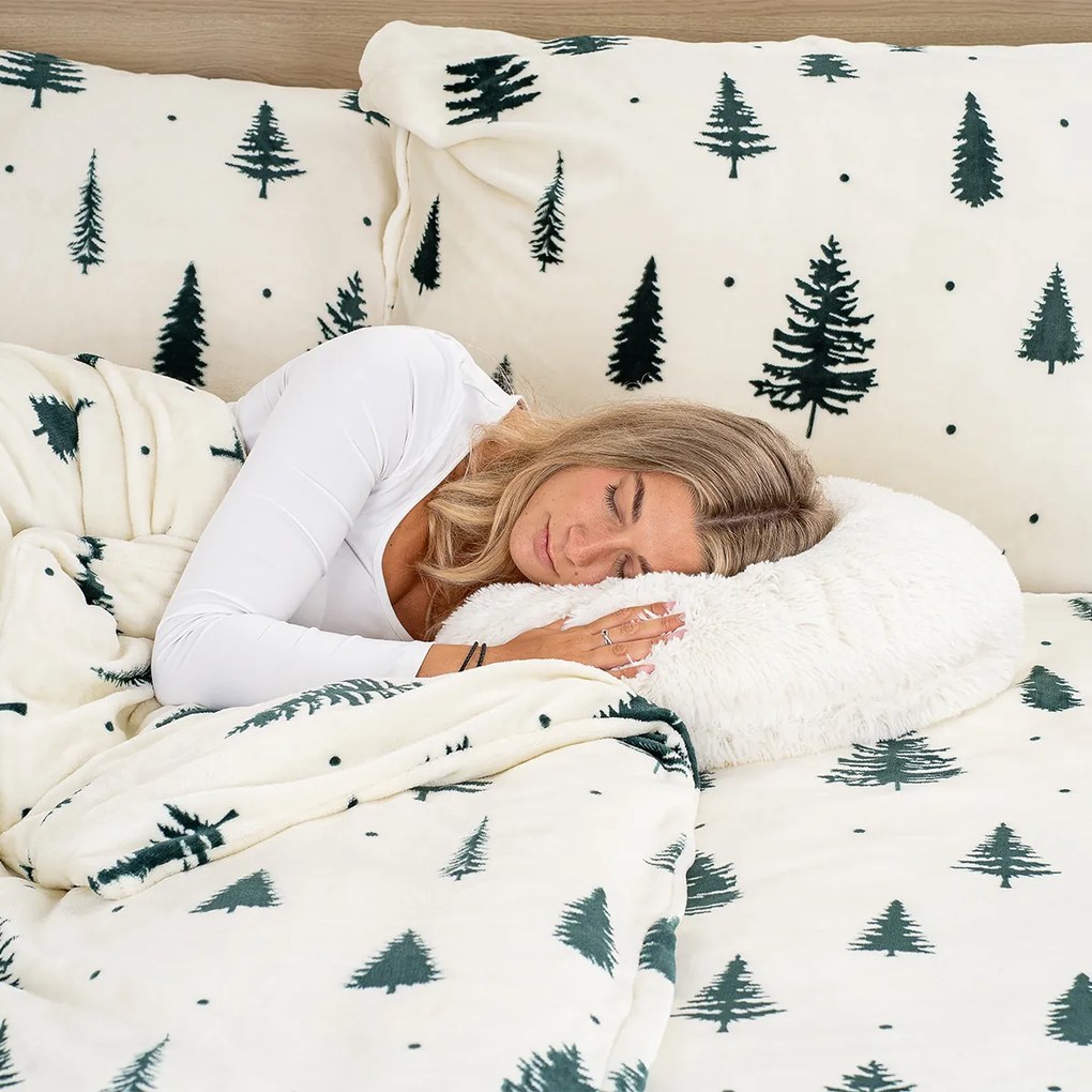 4Home Pościel mikroflanela Serene Forest, 160 x 200 cm, 70 x 80 cm