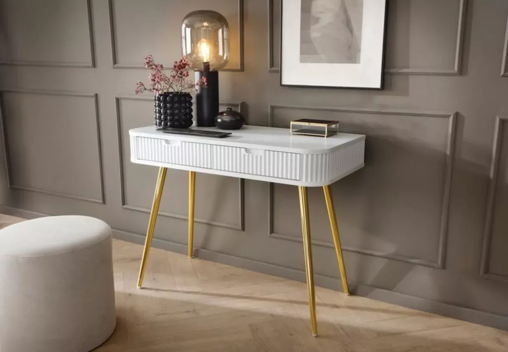 Nowoczesna toaletka konsola Fulgeo 103cm loft metal