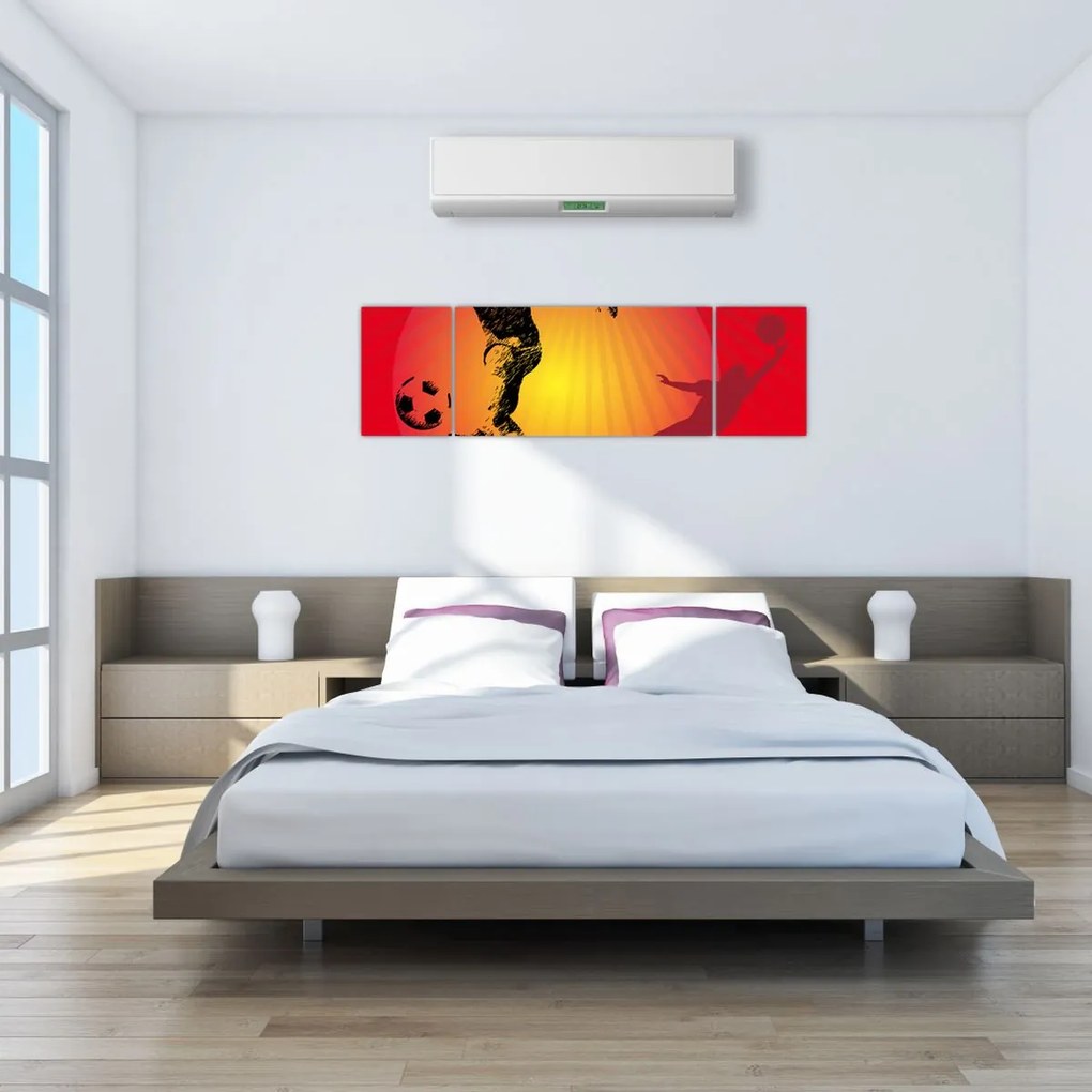 Obraz - Piłka nożna (170x50 cm)