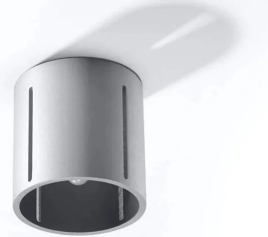 Plafony Nowoczesny Inez, Aluminium - 1 Źródło - L.10 X H.10 Cm - Szary