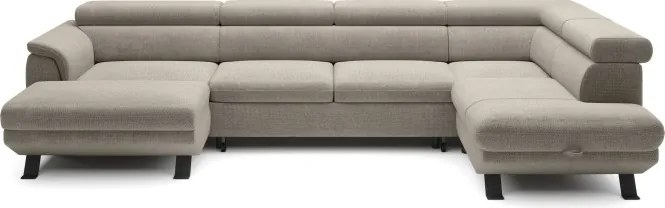 Narożnik RAVEN XL wolnostojący z funkcją spania tkanina Artico 37431 Nata WERSAL