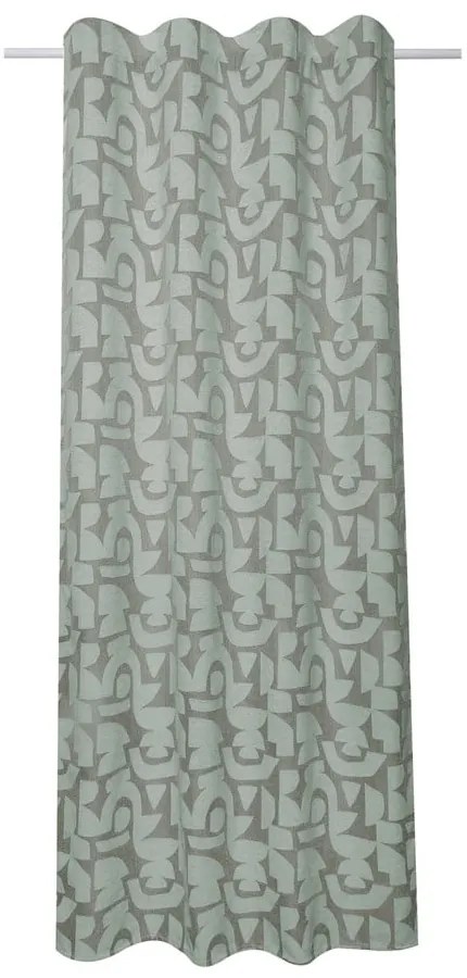 Zielona zasłona żakardowa 135x245 cm Dekor – Sehlbach