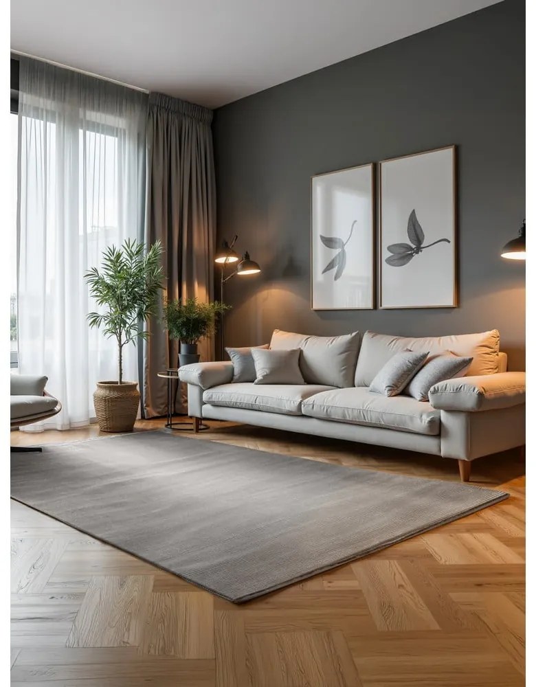 Szaro-kremowy dywan 200x280 cm Perles Dolomite – Elle Decoration