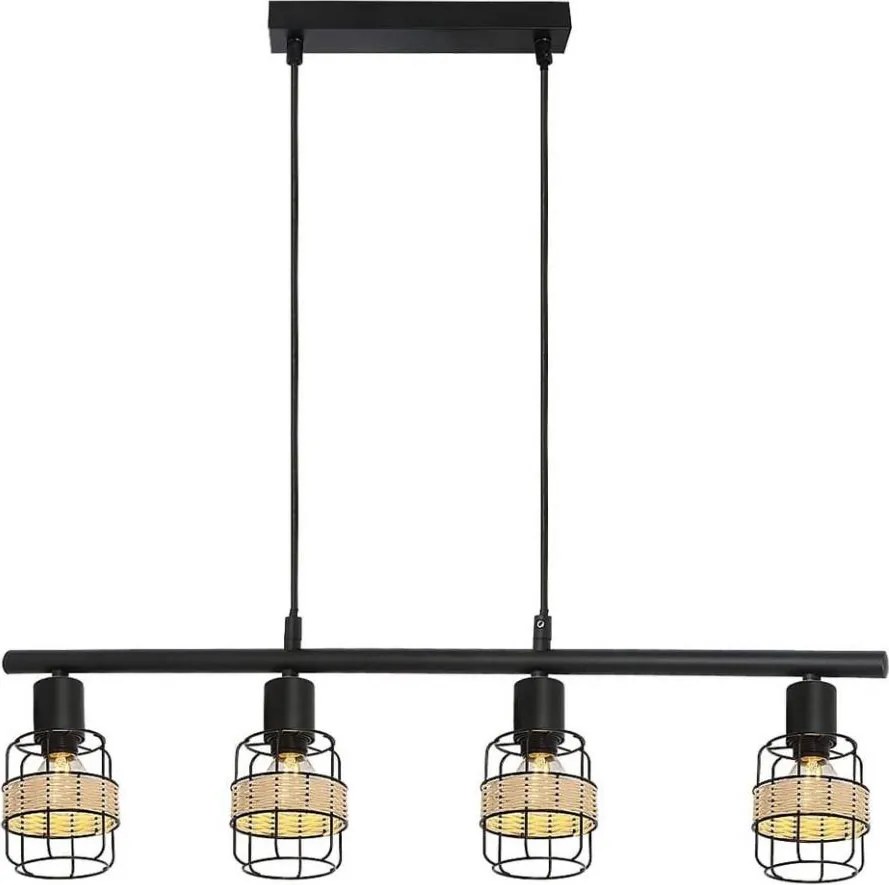 Rabalux 5284 - Żyrandol na lince INDIANA 4xE14/25W/230V