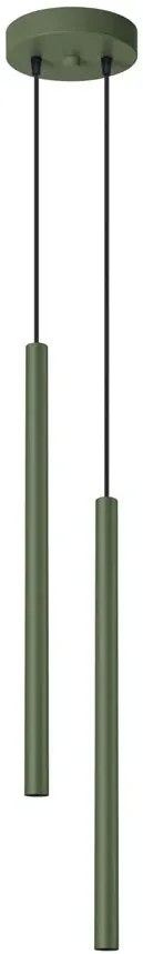 Oliwkowa podwójna lampa w minimalistycznym stylu - M085-Onyt