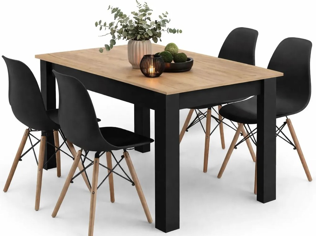 Komplet stół z 4 krzesłami W4-E63