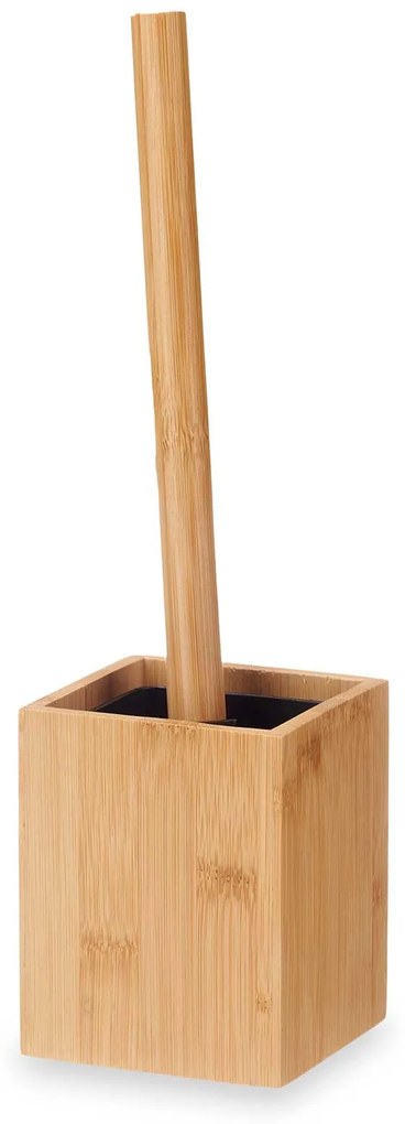Szczotka do wc w bambusowym pojemniku, 10 x 10 x 36 cm