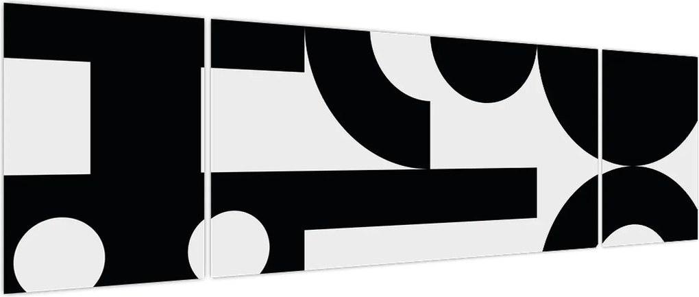 Obraz - Abstrakcja geometryczna N⁰3 (170x50 cm)