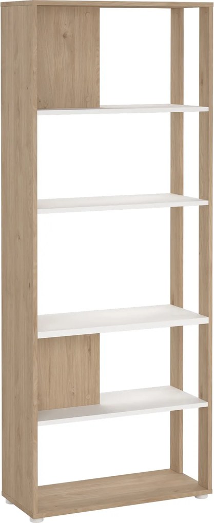 Regał biurowy otwarty 4 półki Sign 80 jackson hickory/biały mat