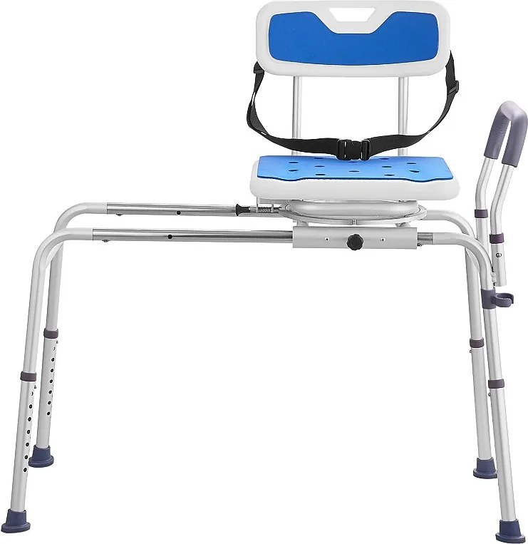 Krzesło Do Pryszniców SucceBuy Krętowe 360°, Przesuwne Krzesło Przenoszące Do Wanny, Maks. Obciążenie 181 kg