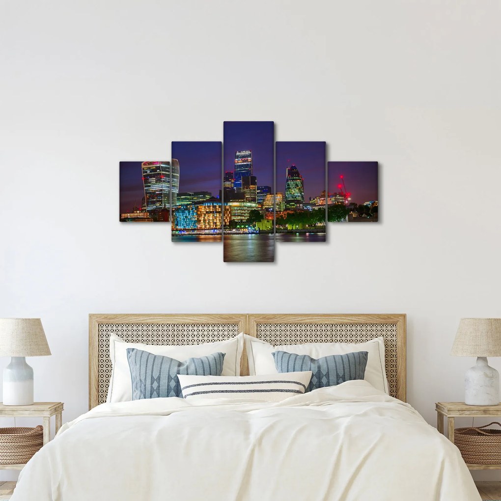 Obraz - Londyn wieczorem (125x70 cm)