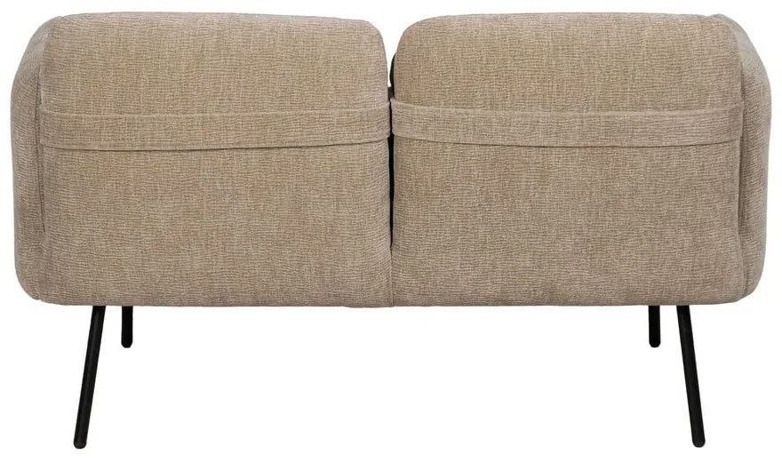 Beżowa sofa z tkaniny szenilowej 127 cm Bind – Ixia