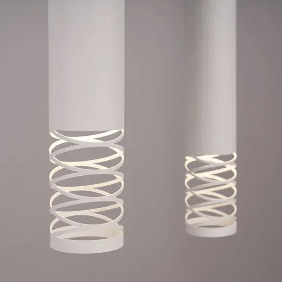 Biała dwupunktowa lampa tuba E6-D81