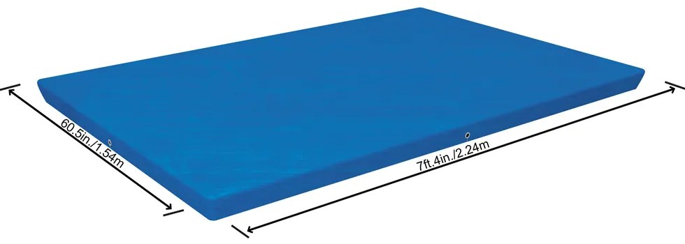 Przykrycie na basen stelażowy 221 x 150 cm BESTWAY