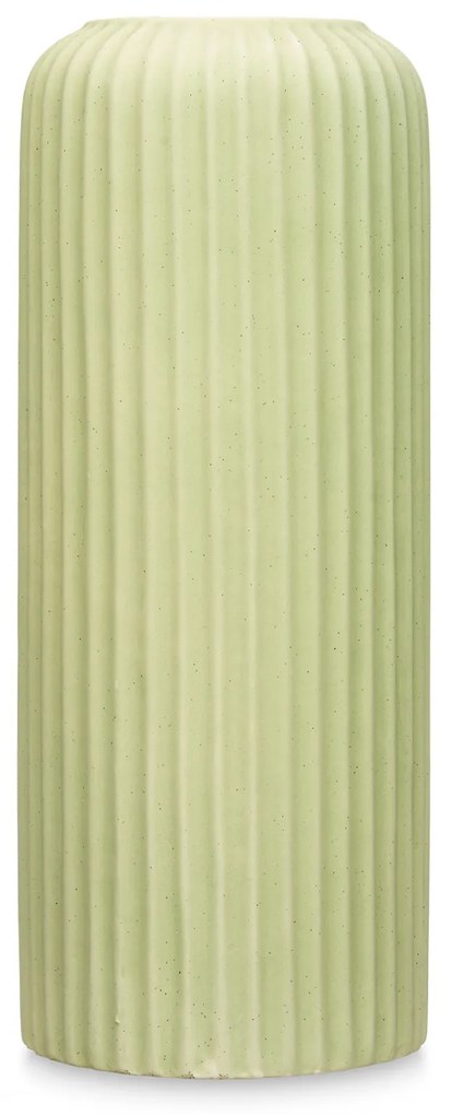 Wazon ceramiczny w paski, zielony, wys. 40 cm