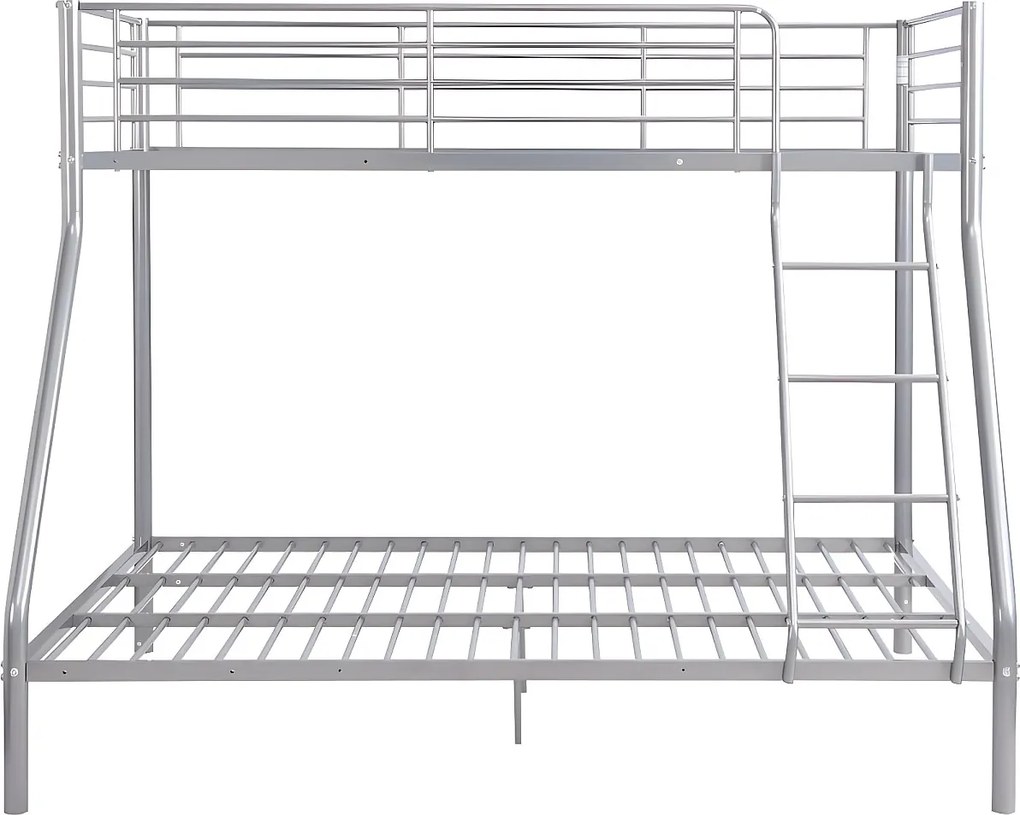 Łóżko piętrowe ELEVATIO IV - 90 i 140 × 190 cm - Stal - Srebry