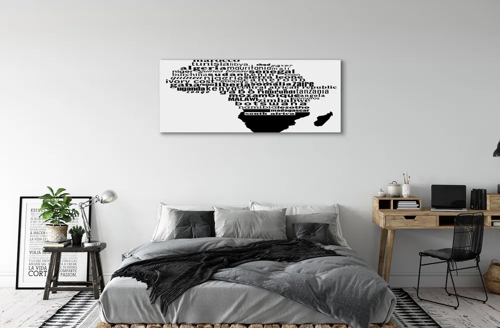 Fotoobraz na płótnie Czarno-Białe Napisy