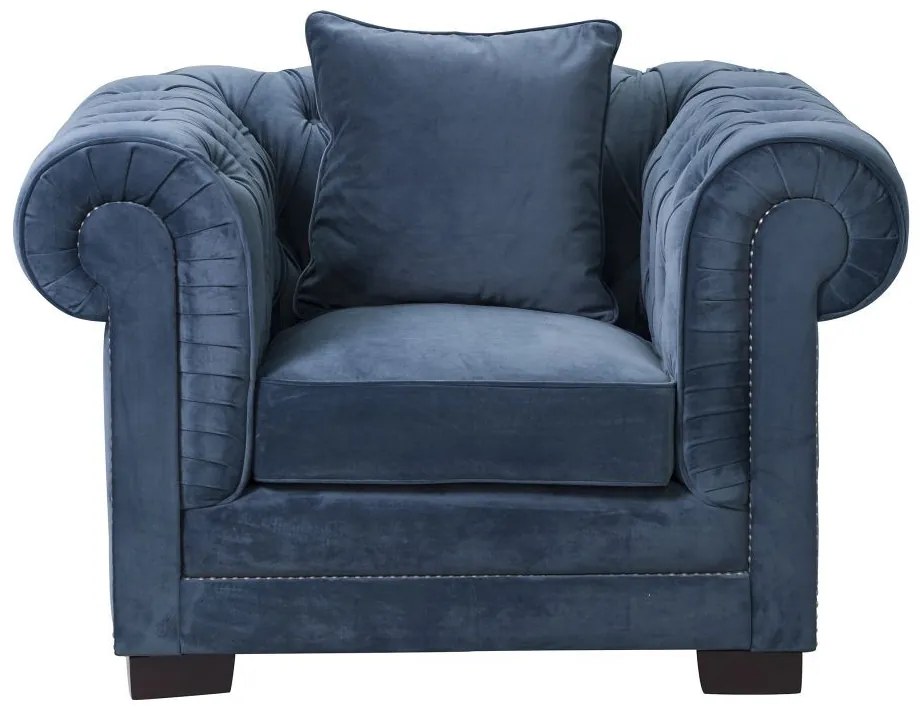 Fotel Chesterfield Classic Velvet Midnight 118x96x77cm